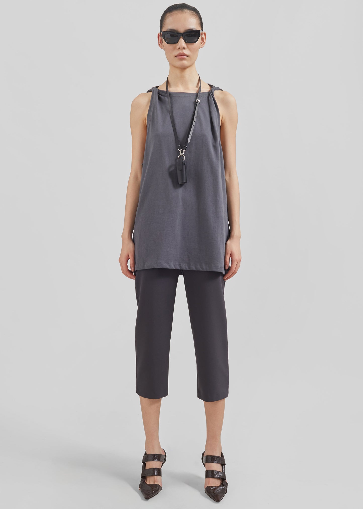 Emersyn Capri Pants - Charcoal
