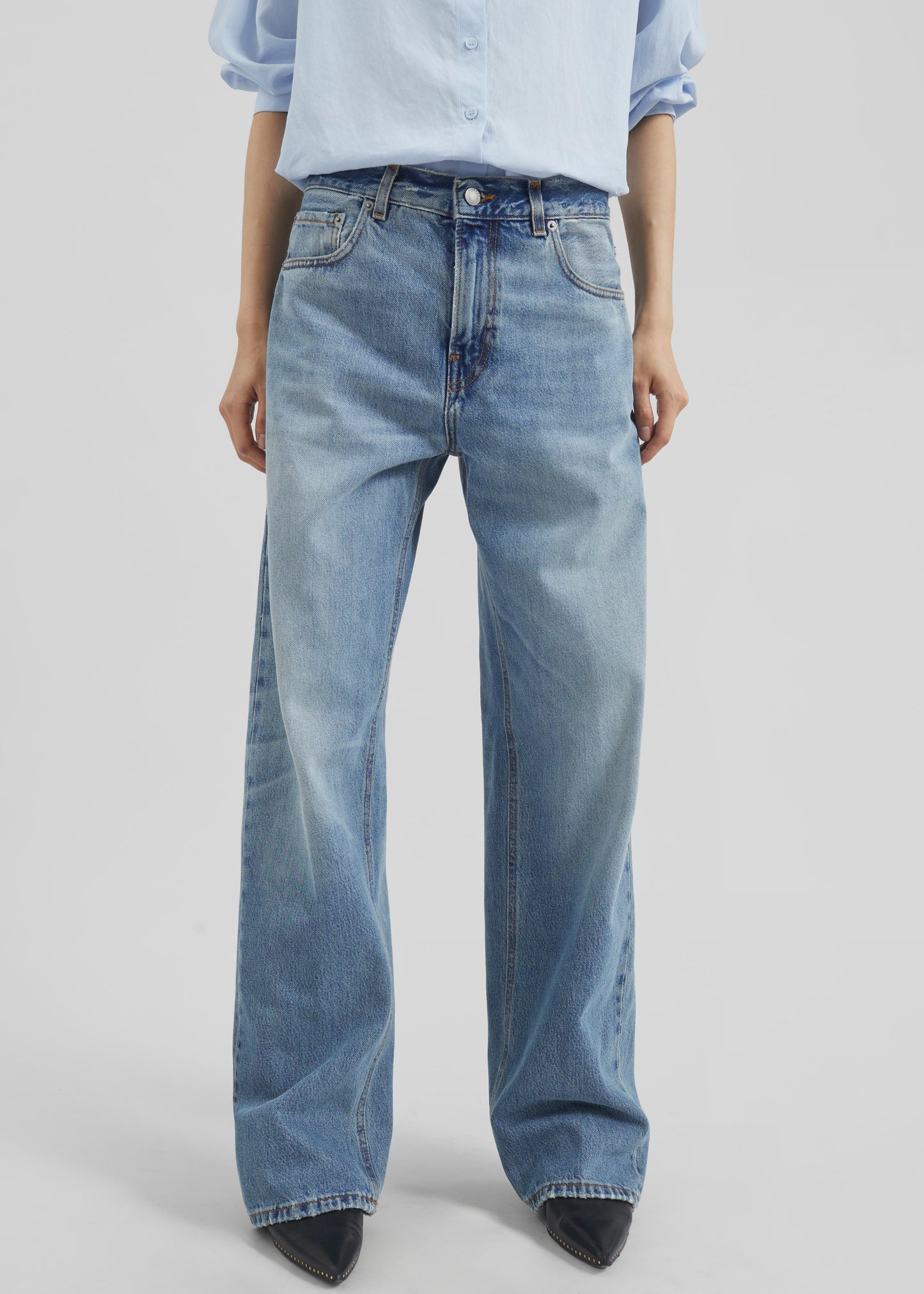 Haikure Bonnie Jeans - Dive Blue Wash