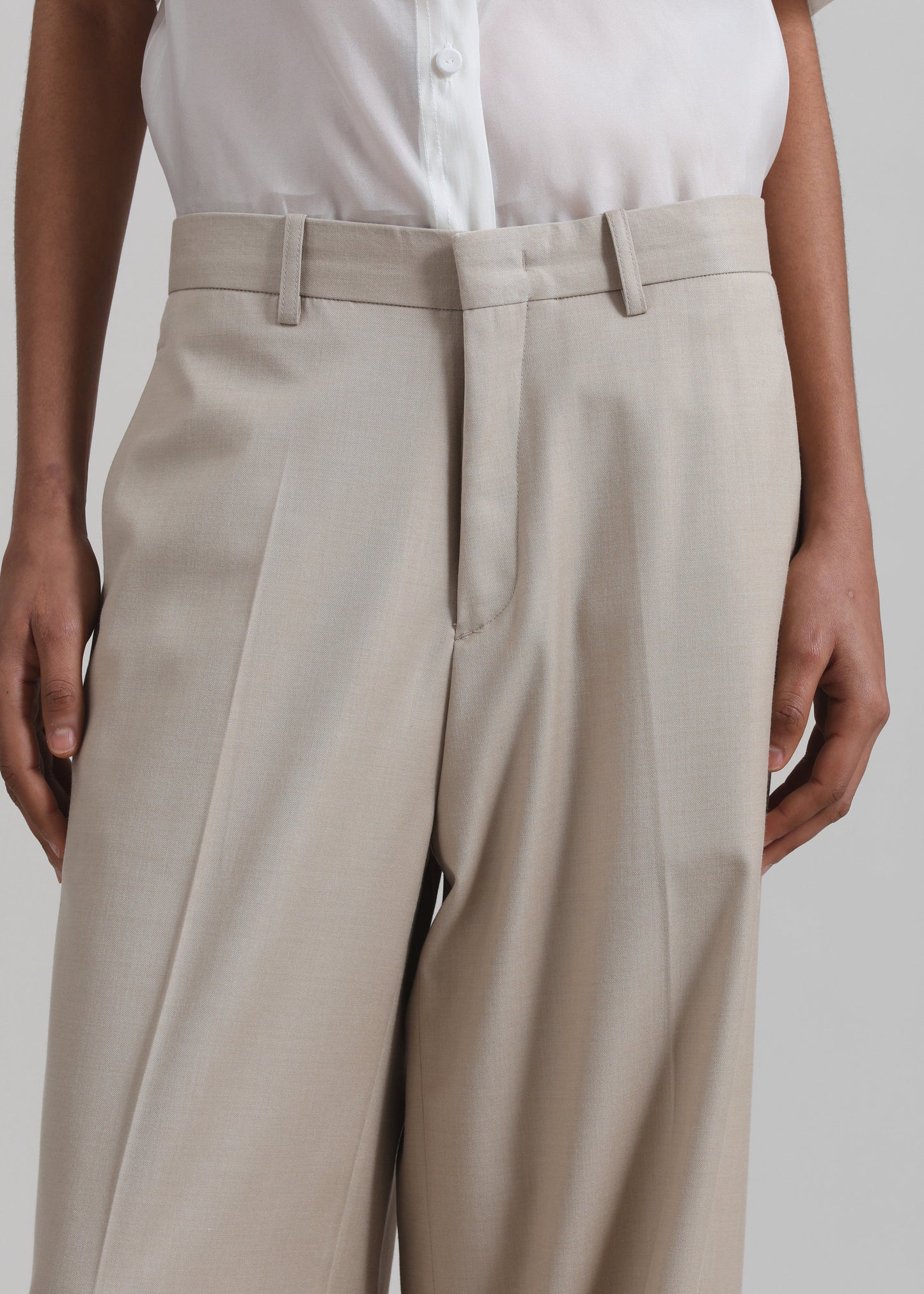 Linate Wide Trousers - Beige