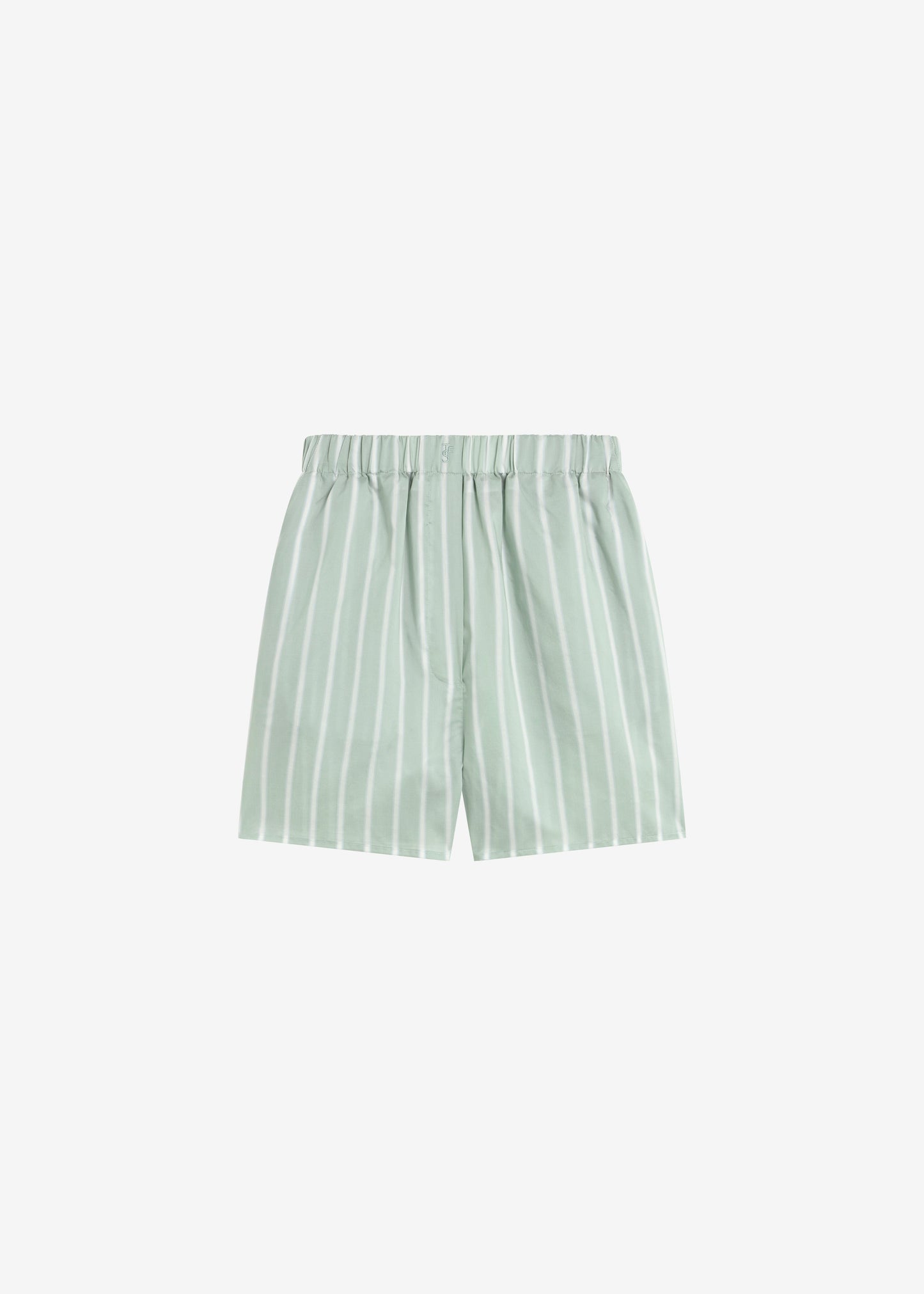 Lui Silk Boxer Shorts - Green Stripe