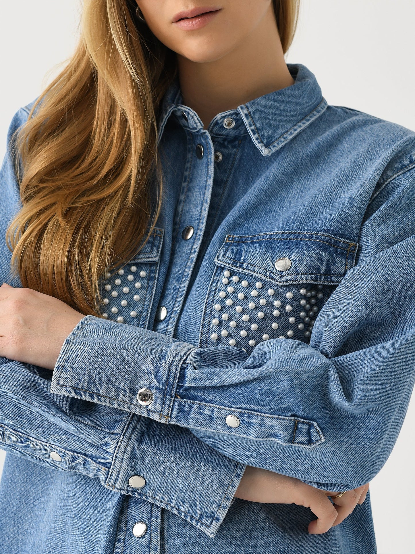 Frame Women's Atelier Oversized Denim Shirt Jacket